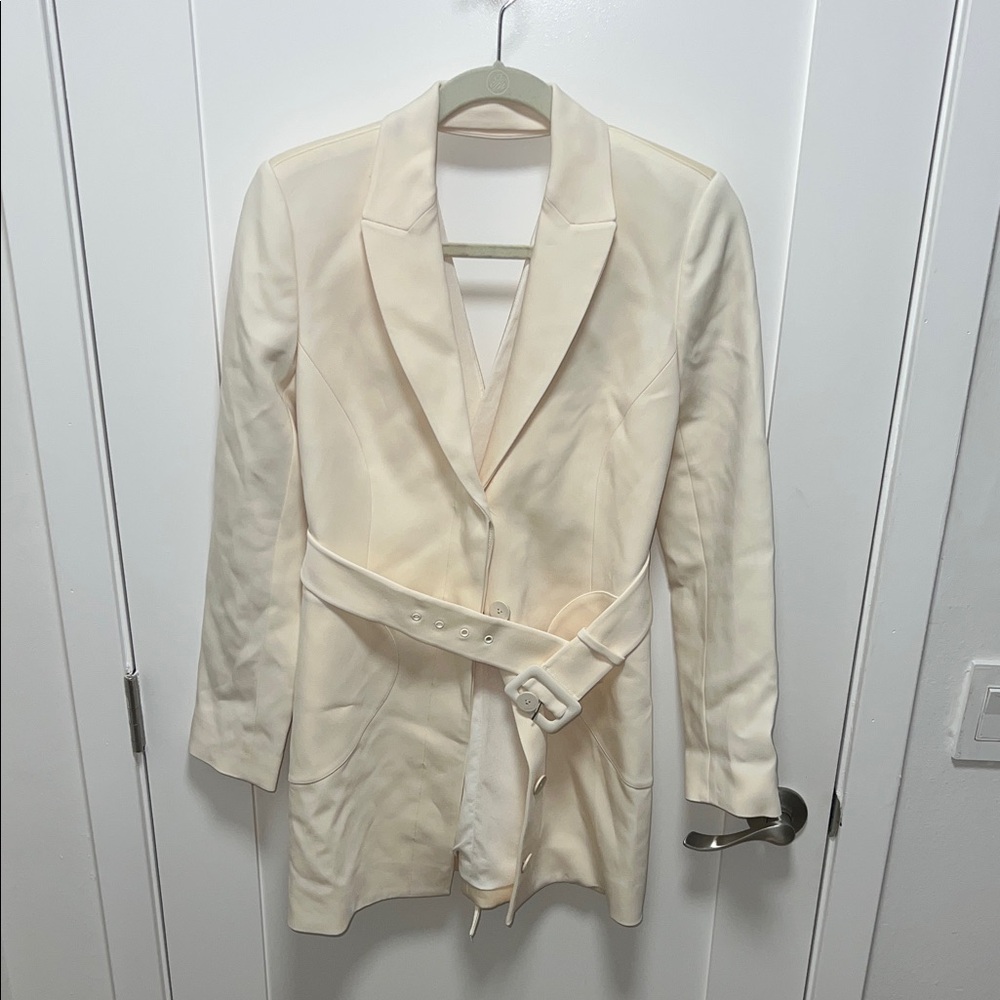 Jonathan Simkhai Ivory Women's Blazer Coat